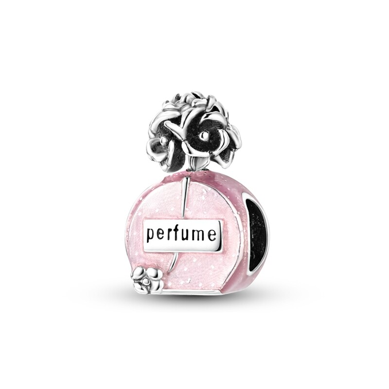 MULA New European Silver Plated Charm Enamel Camellia perfume For Women Bracelet