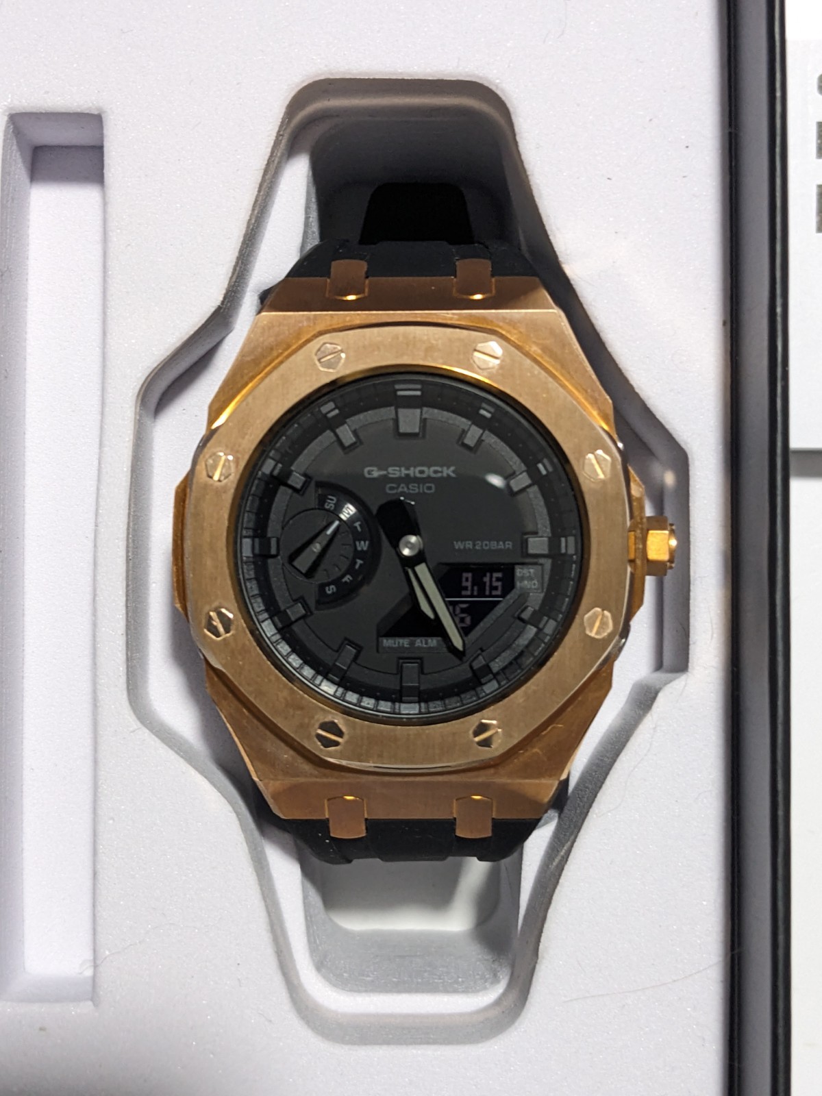 NEW Casio G-Shock GA2100 Casioak Mod Watch Bronze Stainless Steel Custom