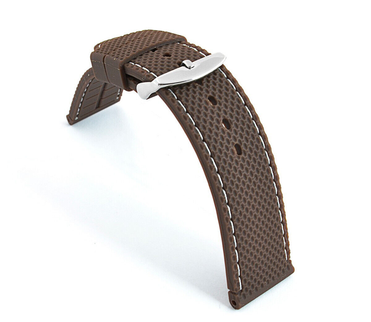 WATCH STRAP SILICON RUBBER TRAVELLER WATERPROOF 16MM 18MM, 20MM, 22MM, 24MM US