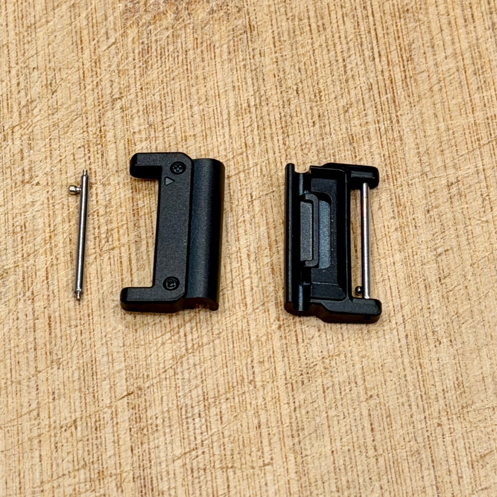 Black 26mm Quick Fit Connectors for Garmin Watch Adapters Stainless Steel Strap