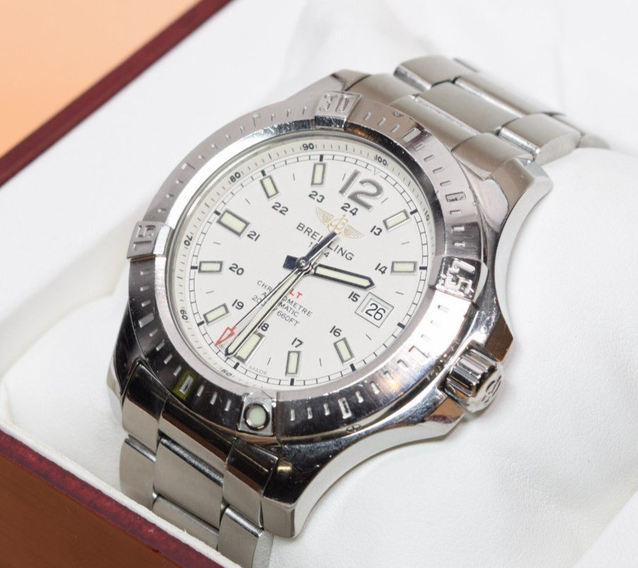 Breitling Colt A17388 Automatic 44mm Stainless Steel White Dial Watch