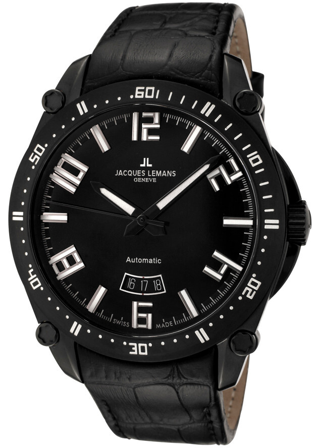 Jacques Lemans Geneve GU333C SWISS MADE Men’s Automatic Watch $1595 RARE NEW