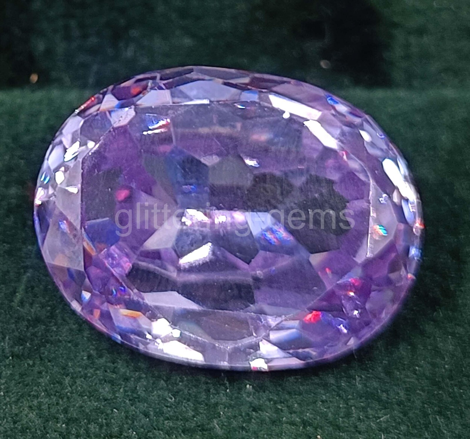 Natural 40.55 CT Oval Cut Purple Amethyst IGL Certified Loose Gemstone 5MSU