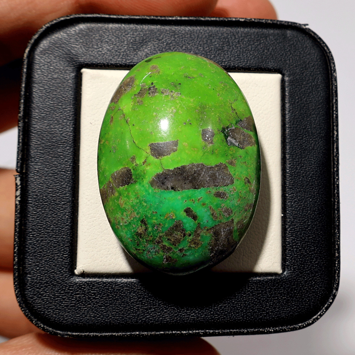 Rare Spring Green 105 CT Natural Persian Turquoise 37mmx26mm Cabochon Gemstone