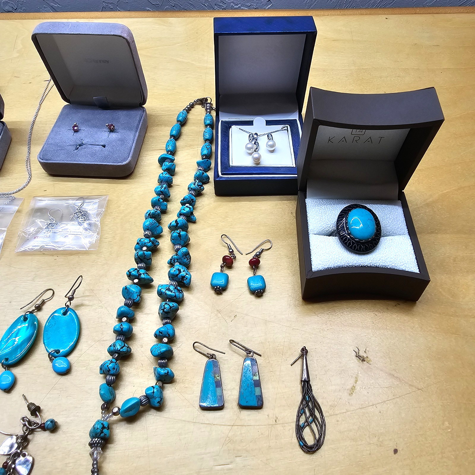 Sterling Silver & Turquoise Jewelry Lot – Please Read Description!
