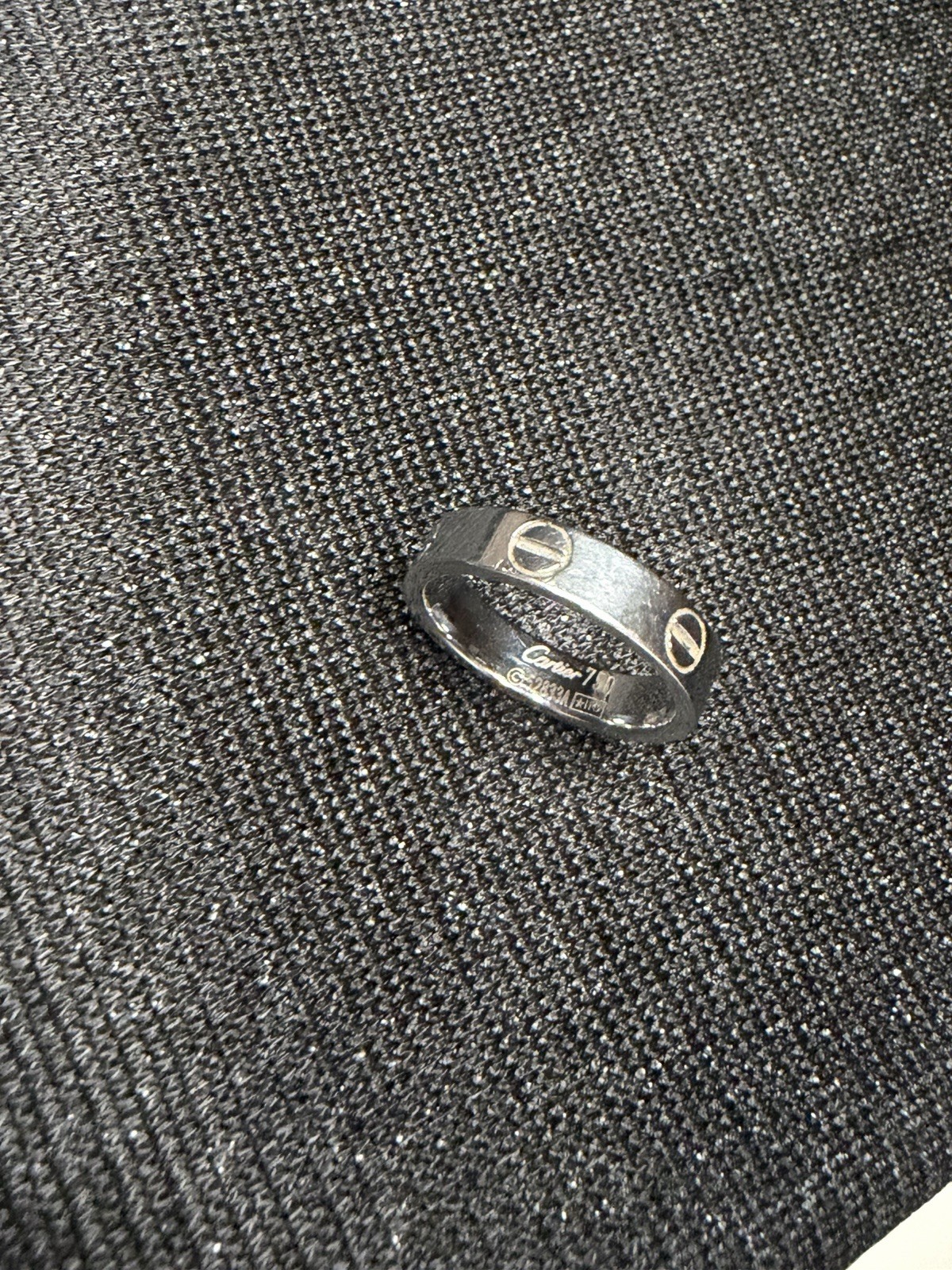 Cartier Love Ring 18K White Gold Size 7