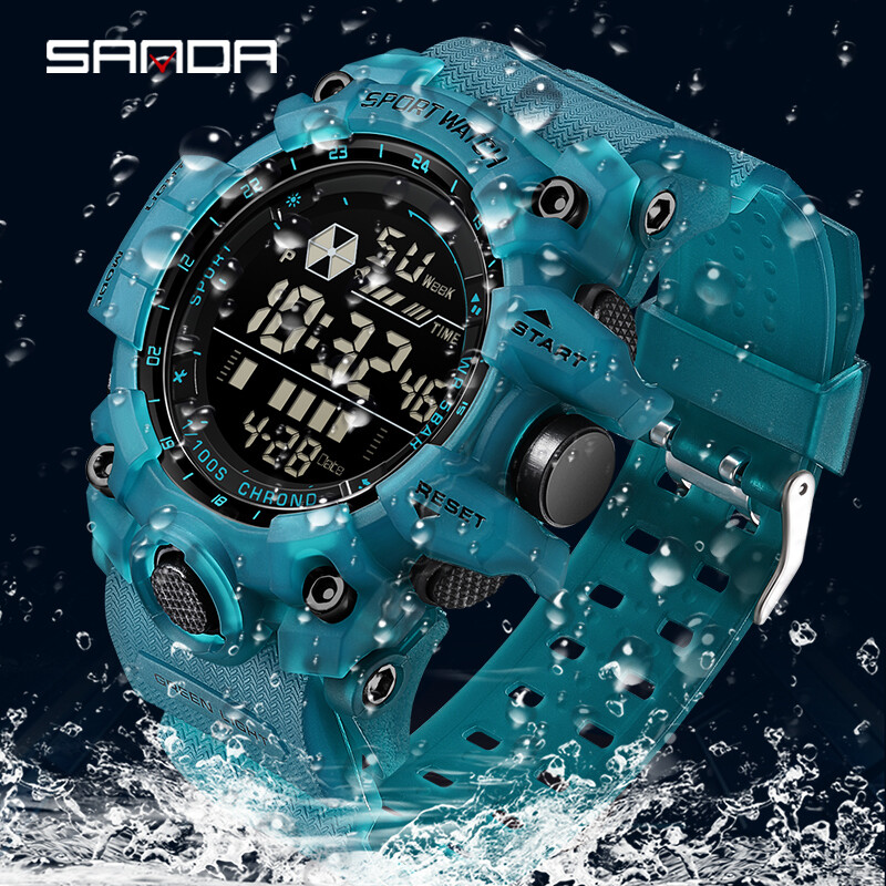 🔥 Men’s Outdoor Sport Watch ⌚ Waterproof LED Analog-Digital | Big Dial Gift 🎁.