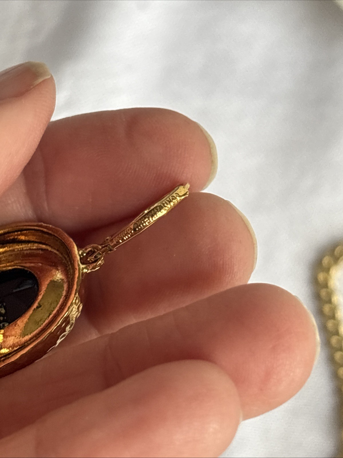 Park Lane Fascinated Necklace Satin Brushed GoldTone Black & Joan Rivers Earring