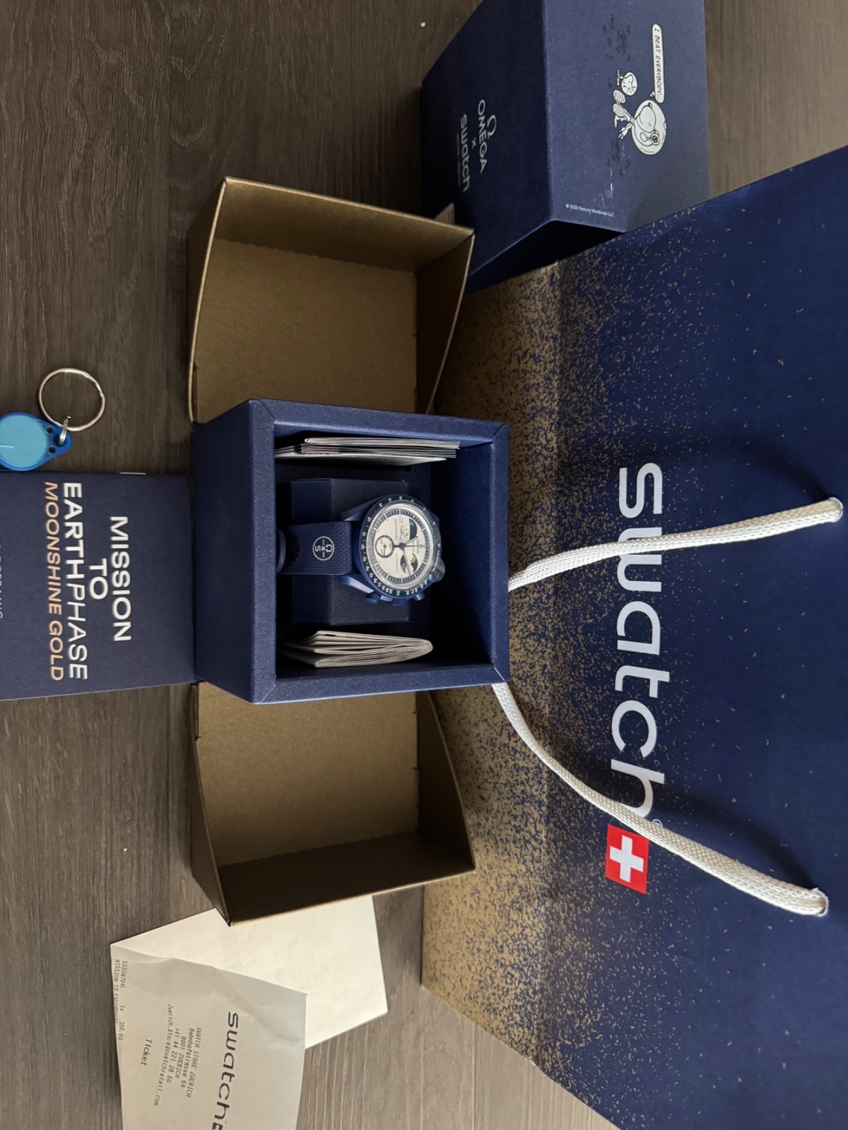 100% AUTHENTIC OMEGA x Swatch Moonswatch Moonshine Gold STURGEON MOON SO33N701L