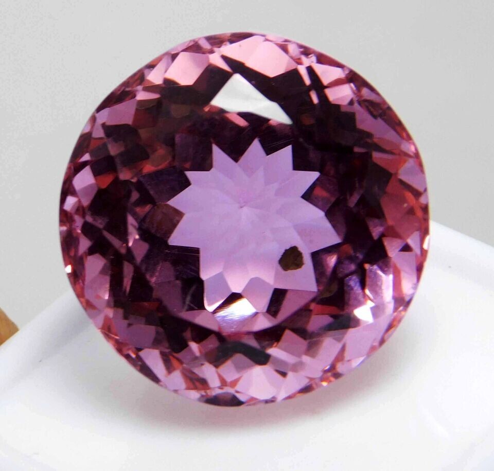 AAA+ Large Pink Kunzite 94.00 CT Round Cut Loose Gemstone Gift for Women/Her