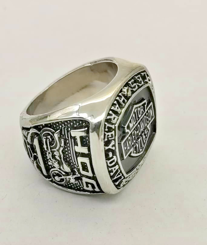 Harley D. Ring Motorcycle Band HD Ride to Live Biker Men’s | ✅ NO IMPORT FEES |