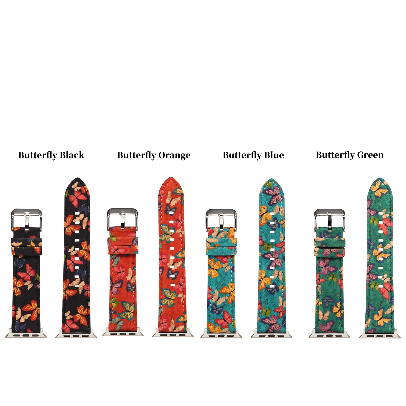 Leather Butterfly Band for Apple Watch 38mm 40mm 41mm 42mm 44mm 45mm 46mm 49mm