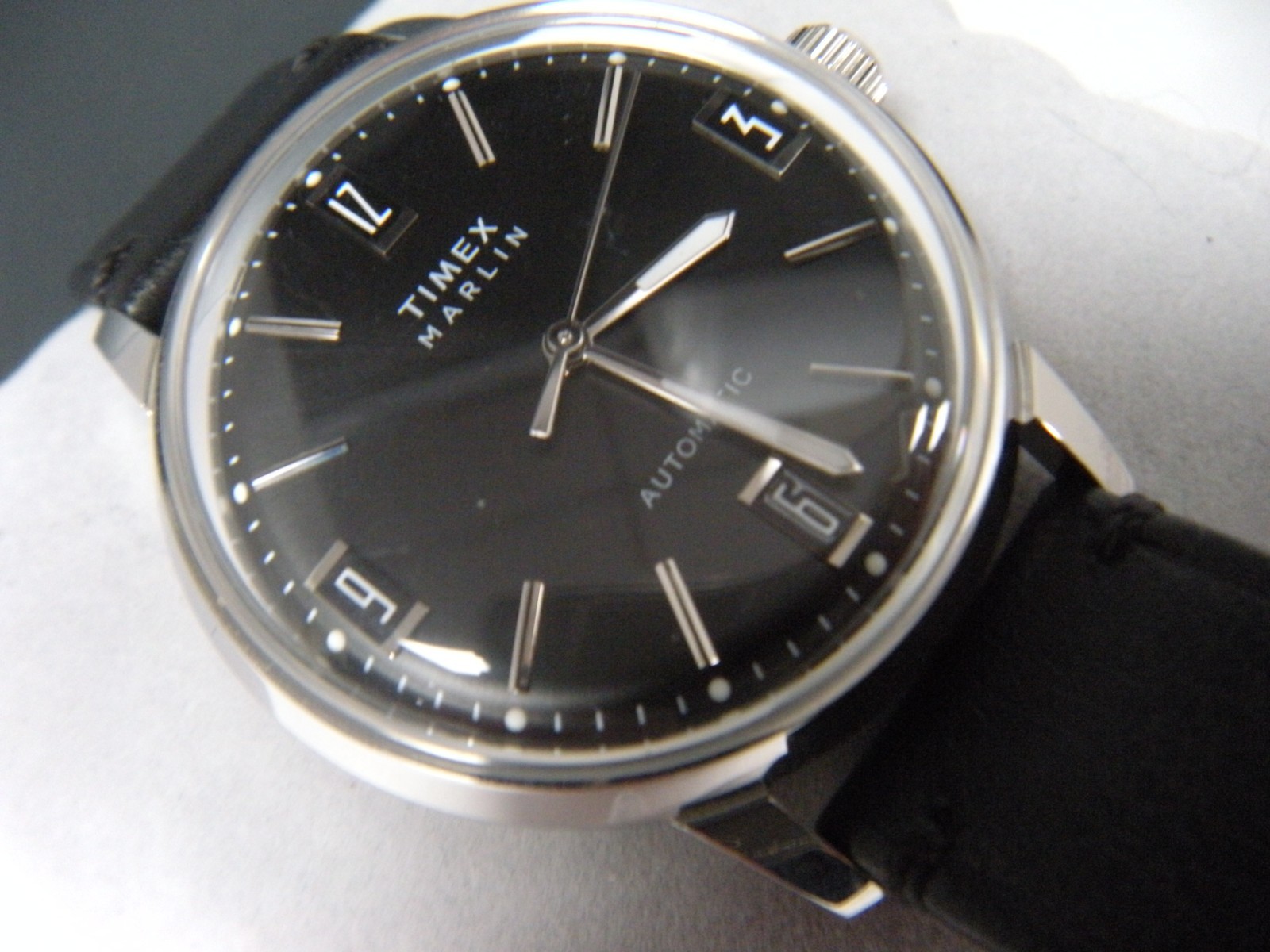 Timex Marlin Automatic 40mm Leather Strap Watch TW2W59700
