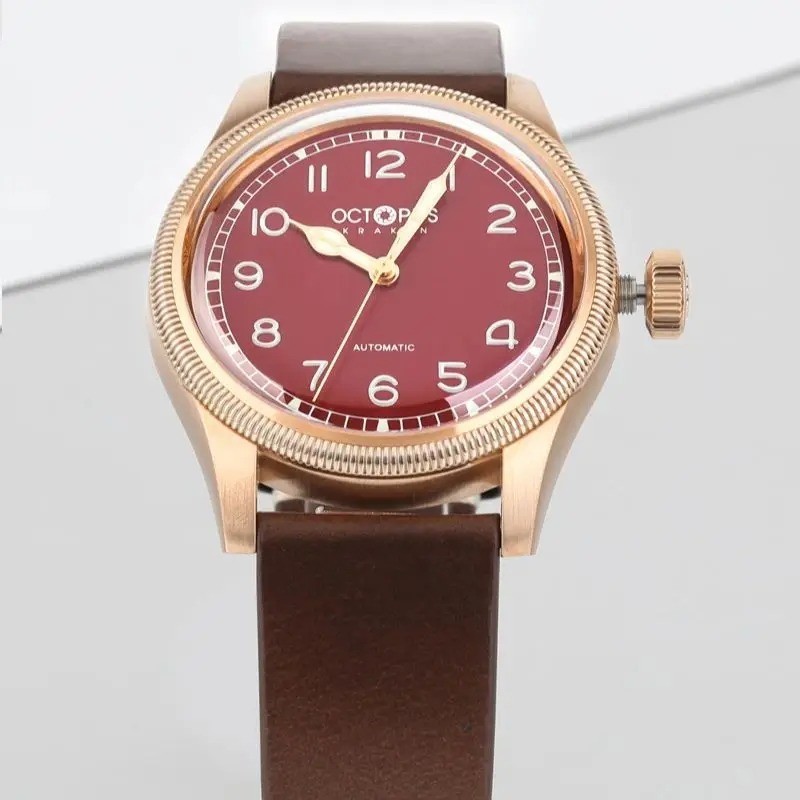 OCTOPUS KRAKEN Bronze CUSN8 PT5000 SW200 Automatic 100M Dress Watch BGW9 C3 40mm