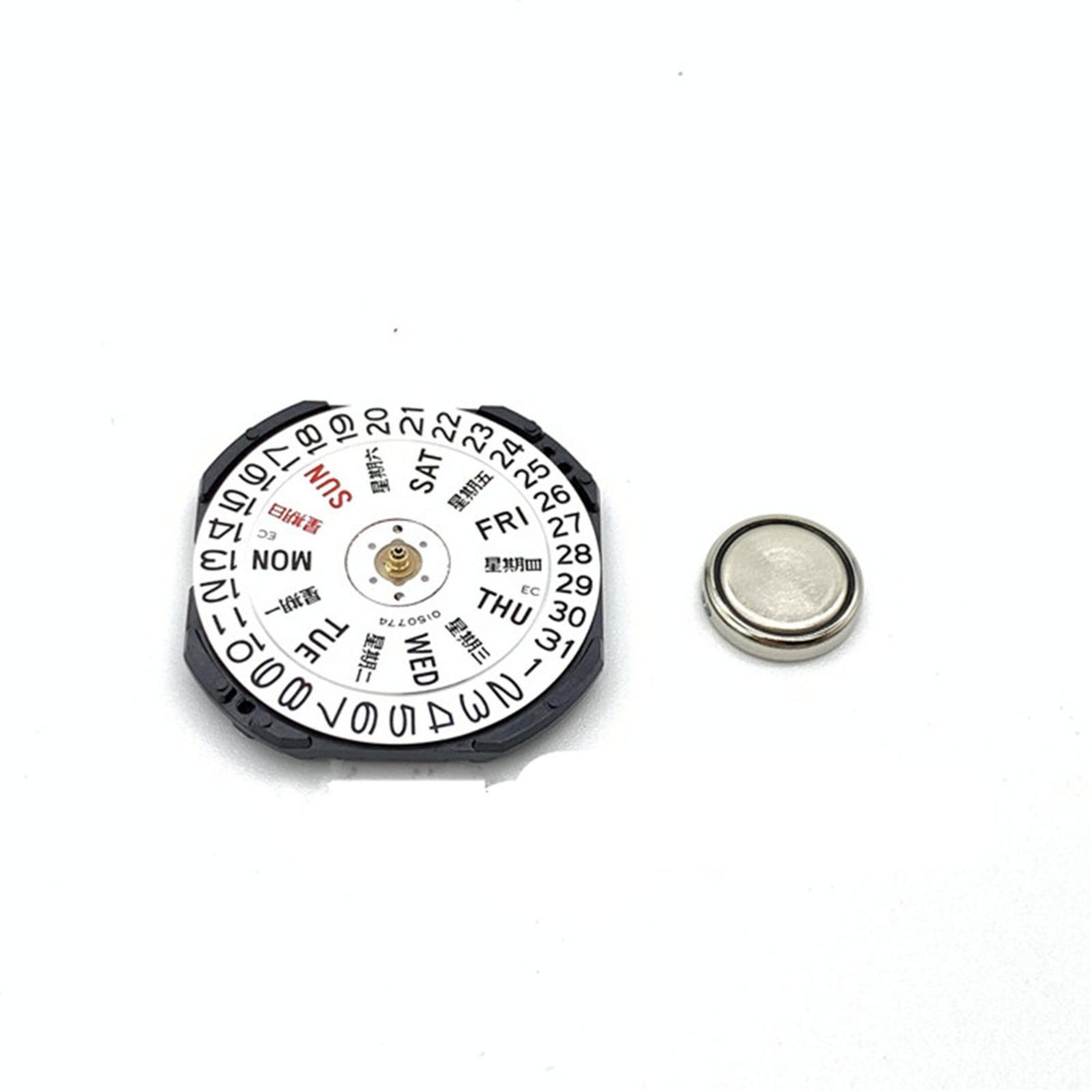 Original Quartz Watch Movement With Day Date For Seiko 7N43A V343 V348 V743 Y143