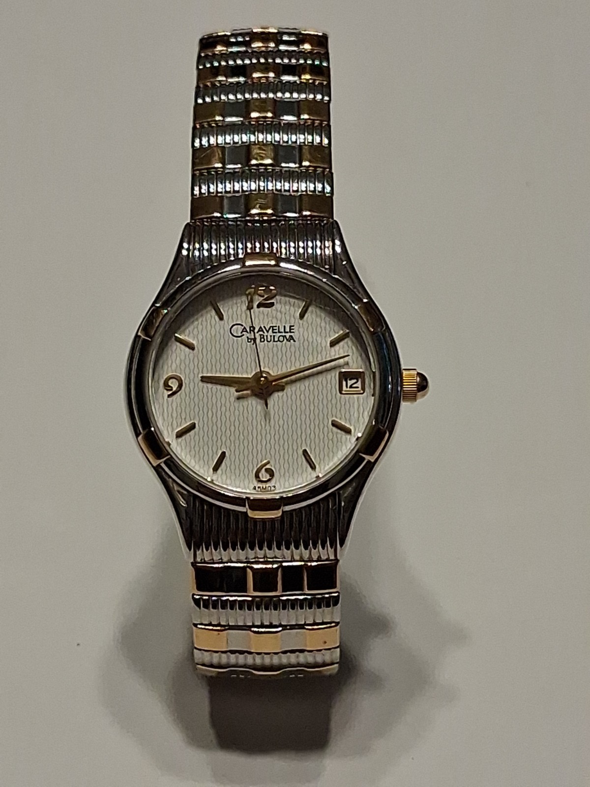 Caravelle by Bulova Women’s Two-Tone Stretch Band Watch, model 45M03 See Details