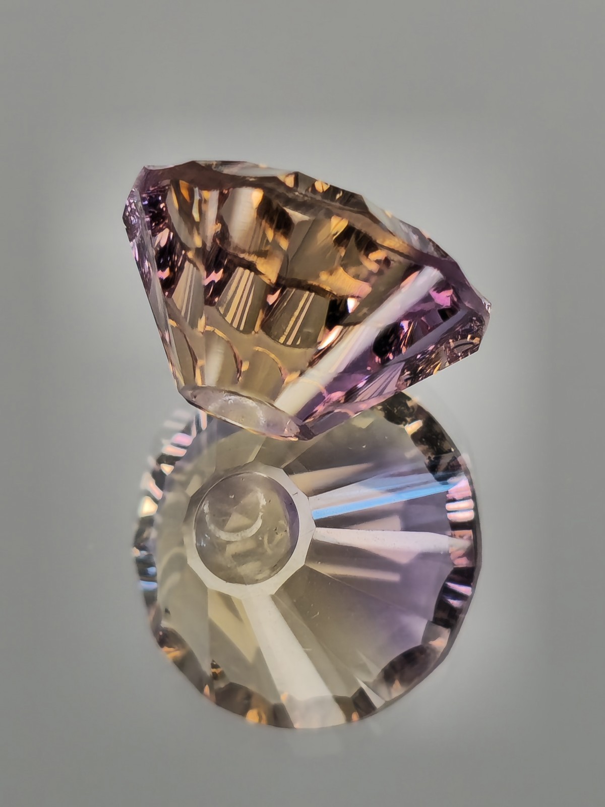 Ametrine Untreated 5.85 Carat Bolivian Princess Anahí Mine Bi Color Natural Gem
