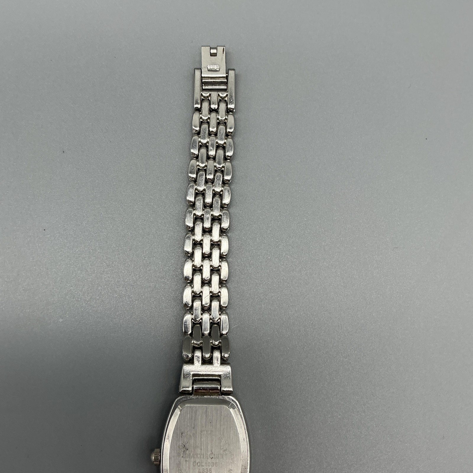 Charter Club Womens Watch 20mm Black Dial Silver Tone Bracelet New Battery 7.25″