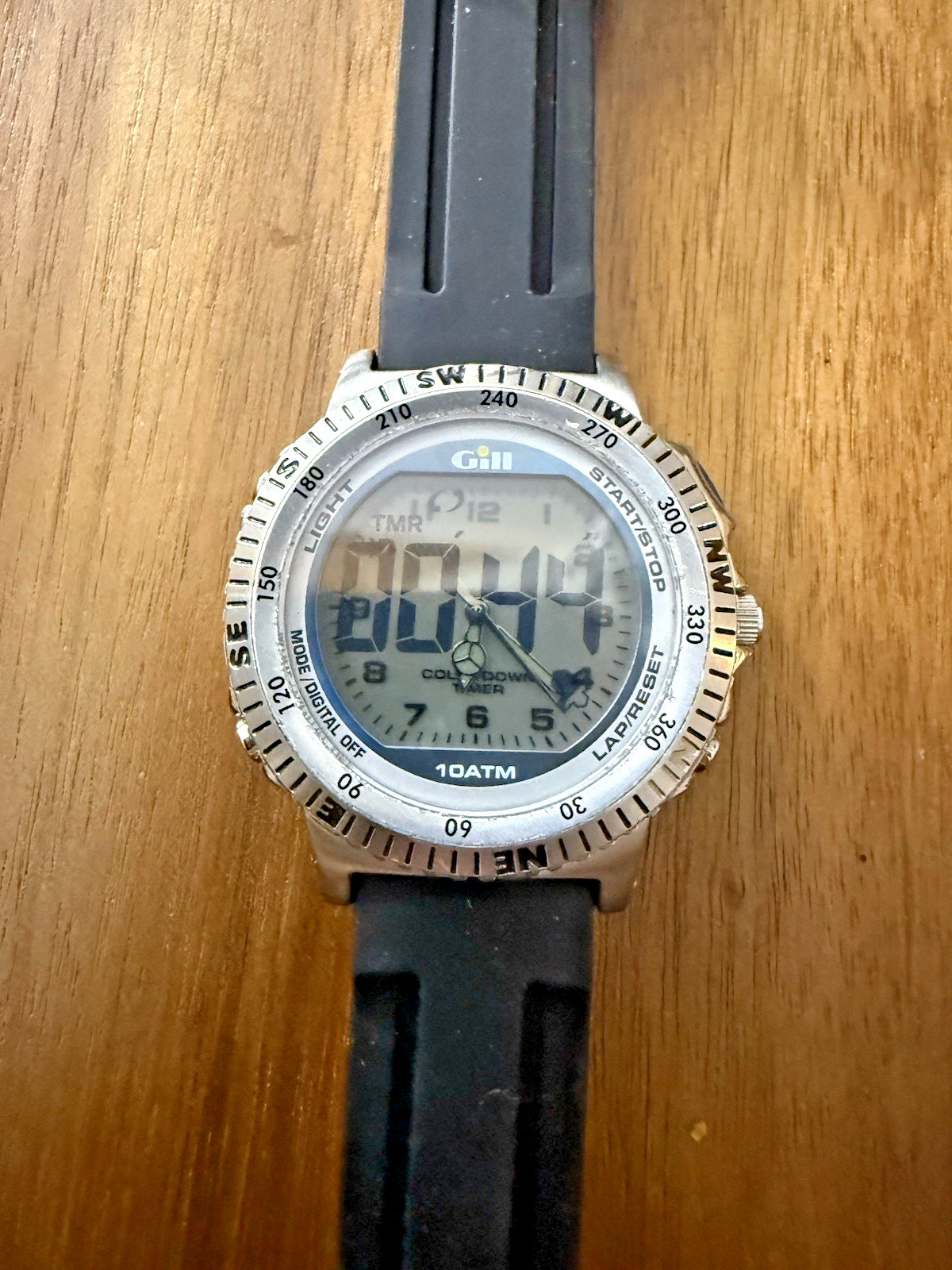 Gill Regatta Racing Ana-Digi Countdown Timer Watch 10ATM Compass Bezel Works