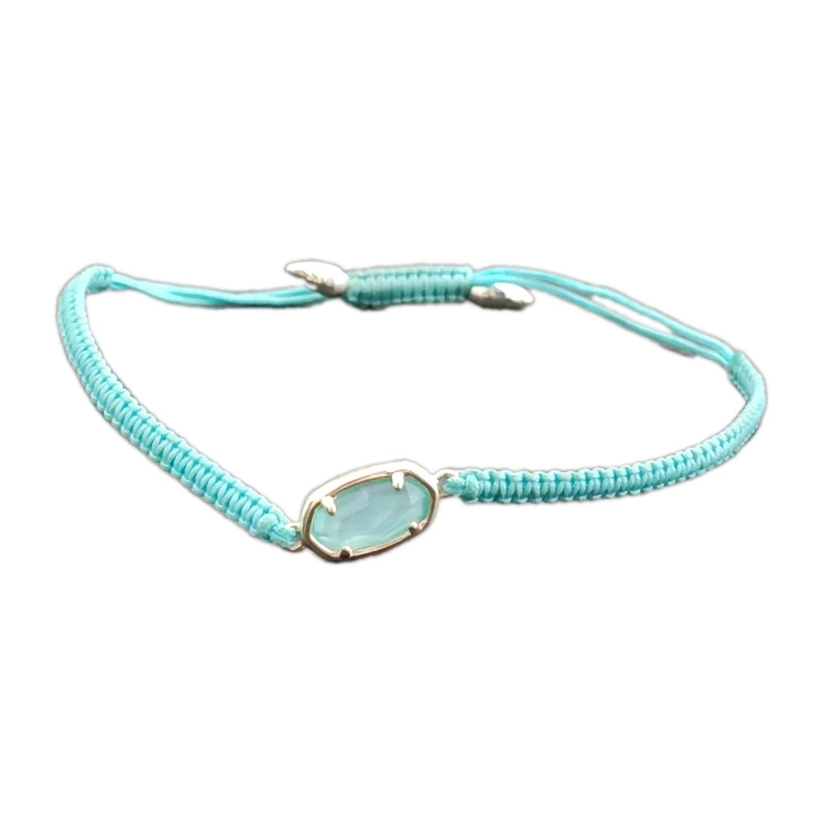 Kendra Scott Muriel Friendship Bracelet Blue Crystal Large Adjustable Up To 8″