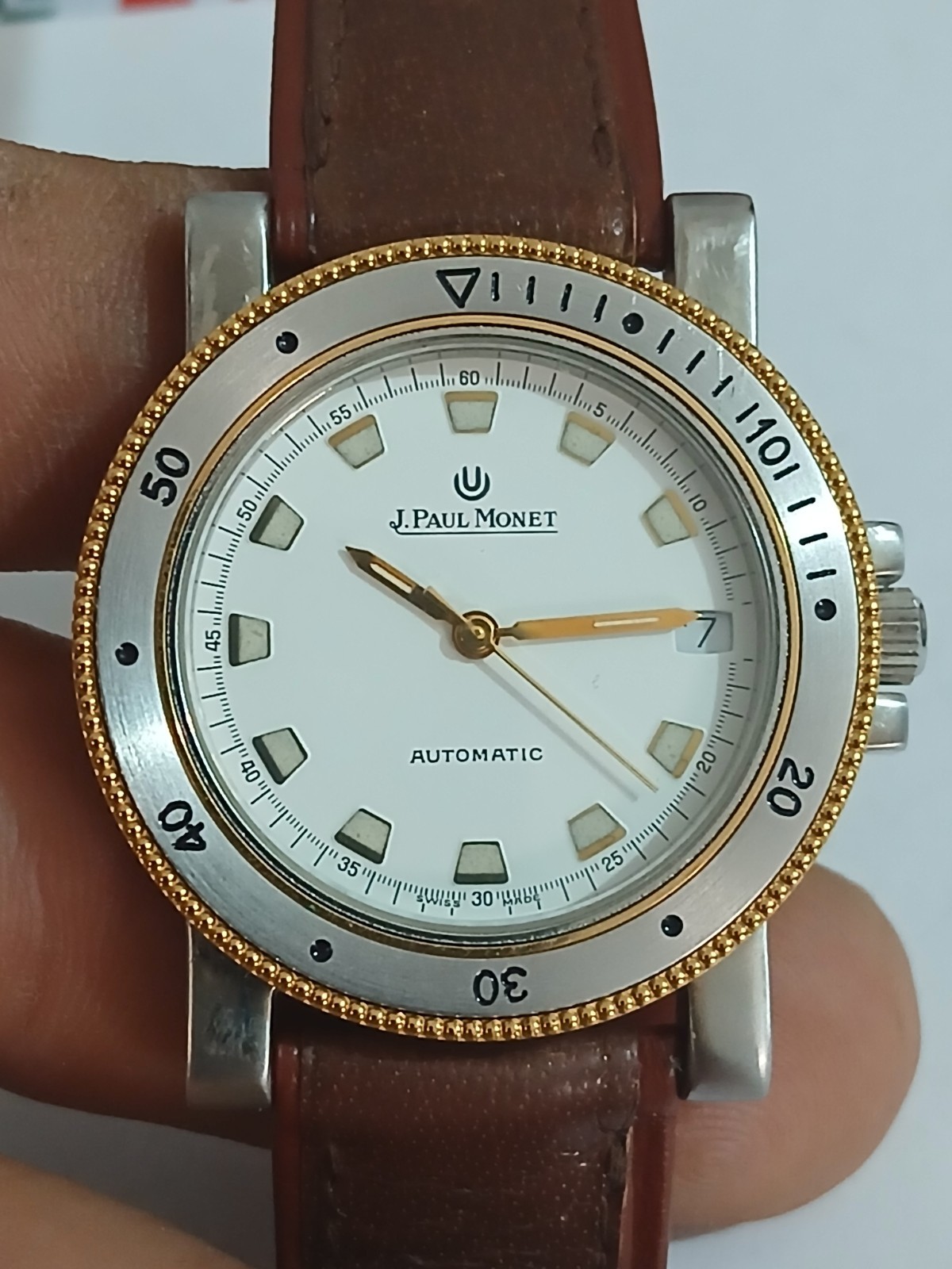 Vintage J. Paul Monet Eta 2824-2 Automatic Wrist Watch