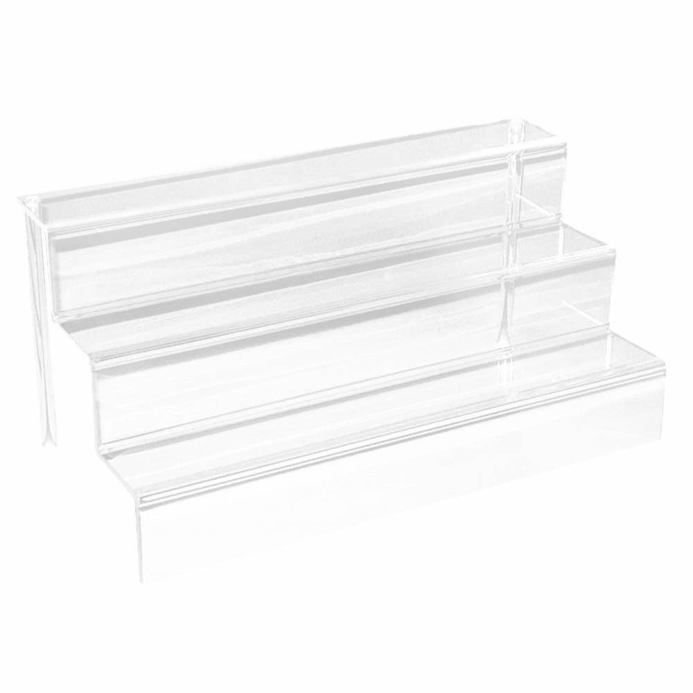 3 Tier Clear Acrylic Jewelry Display Shelf Stand Organizer Holder