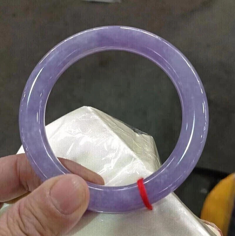 Natural ice Lavender&Purple Myanmar Jade jadeite bracelets bangle 54mm