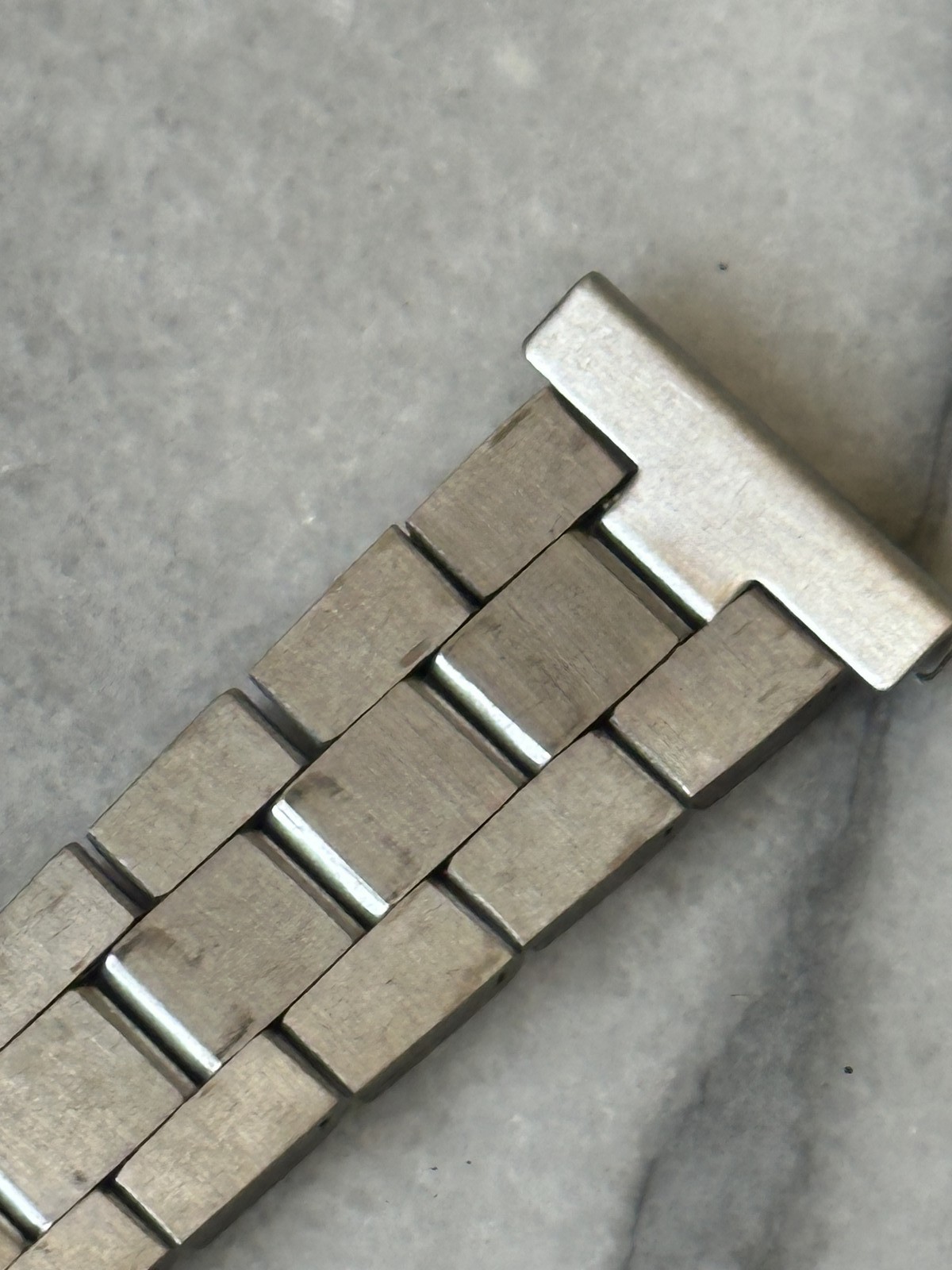 Bracelet de montre vintage en acier inoxydable