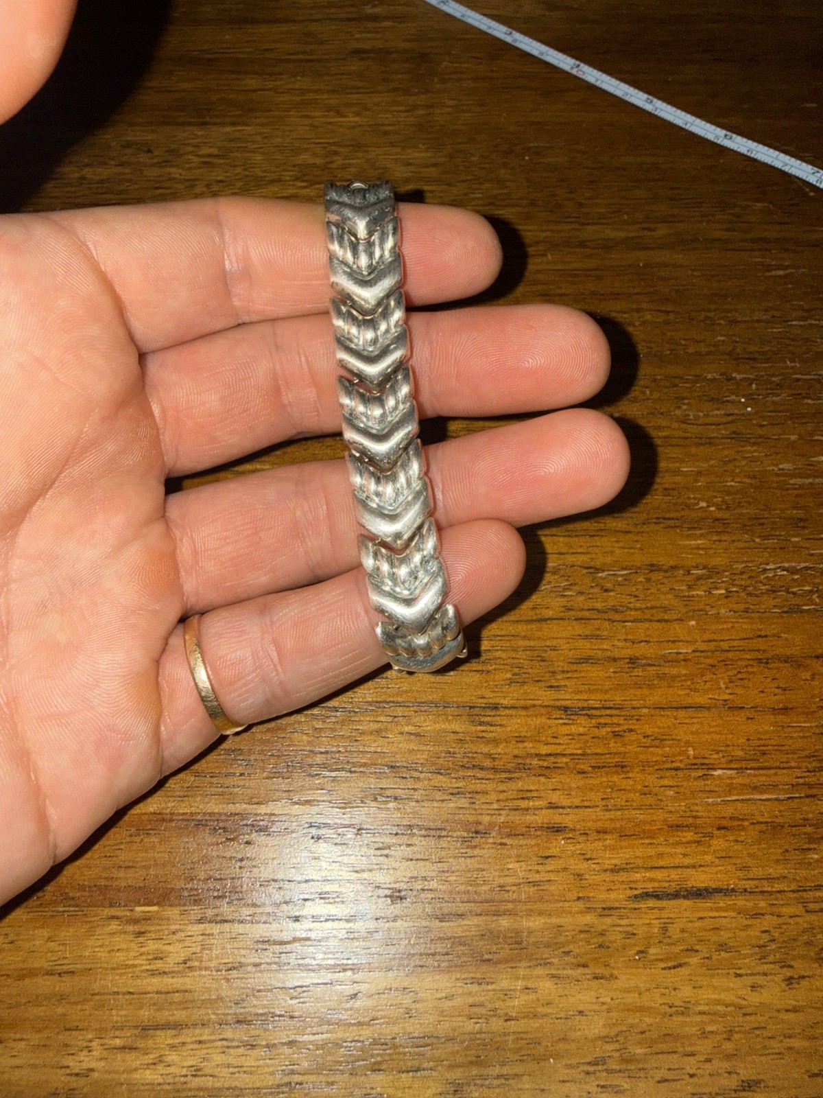 Vintage Milor Italy Sterling Silver Link Bracelet ETC10203
