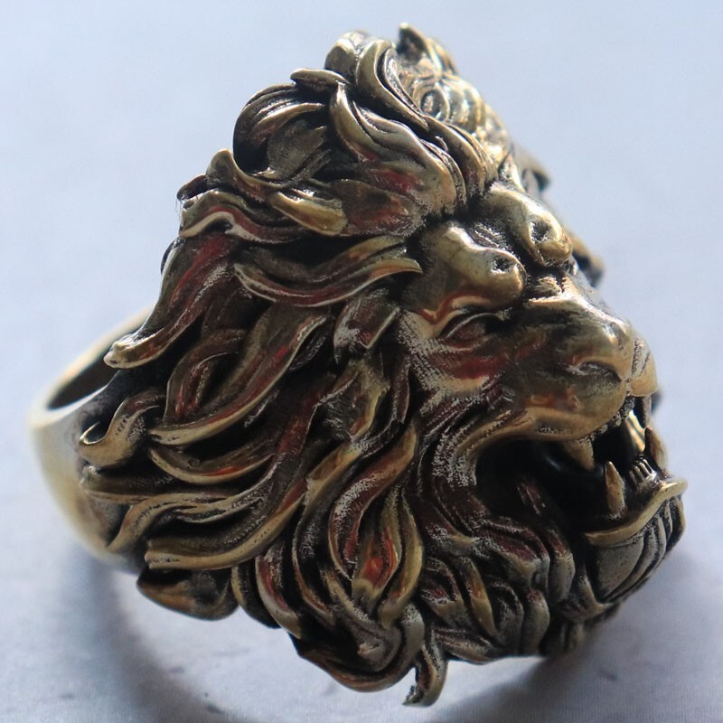 21g Big 3D Lion Rings King Of The Beasts Rings 925 SOLID STERLING Silver Many Sz