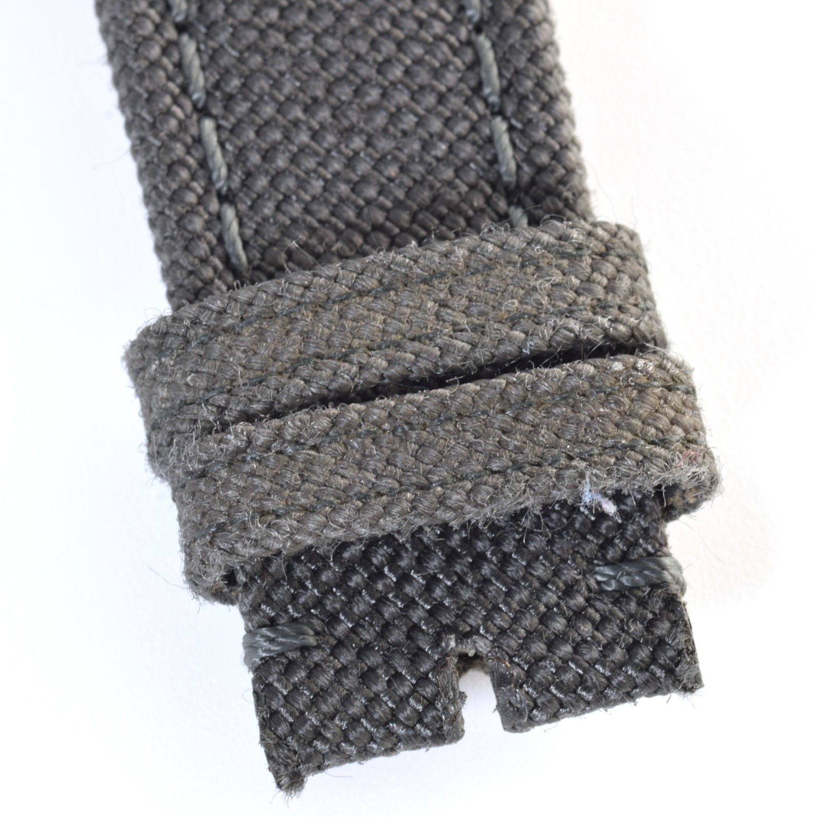Breitling Anthracite Dark Grey 109W Nylon Gents 22mm to 20mm Wide Watch Strap