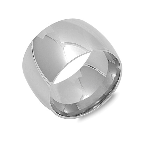 Men’s Women’s Wide Band Unique Stainless Steel Wedding Ring 15mm Sizes 4-18 NEW