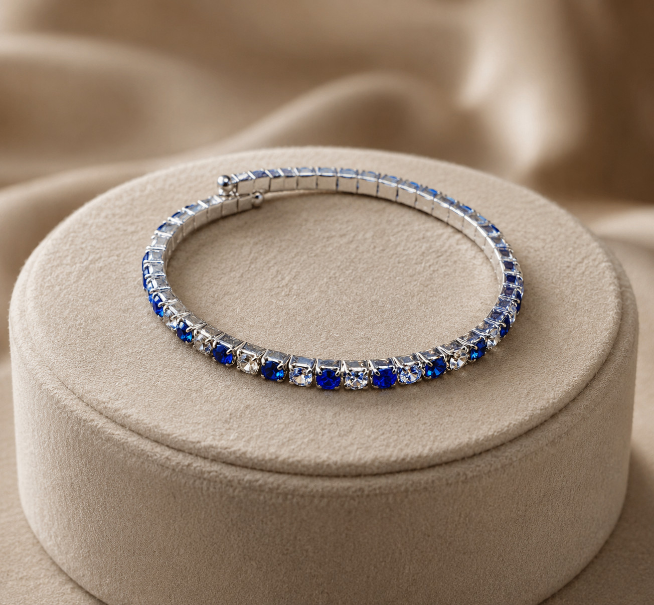 Sapphire Emerald Gemstone Tennis Bracelets | Choose Your Style