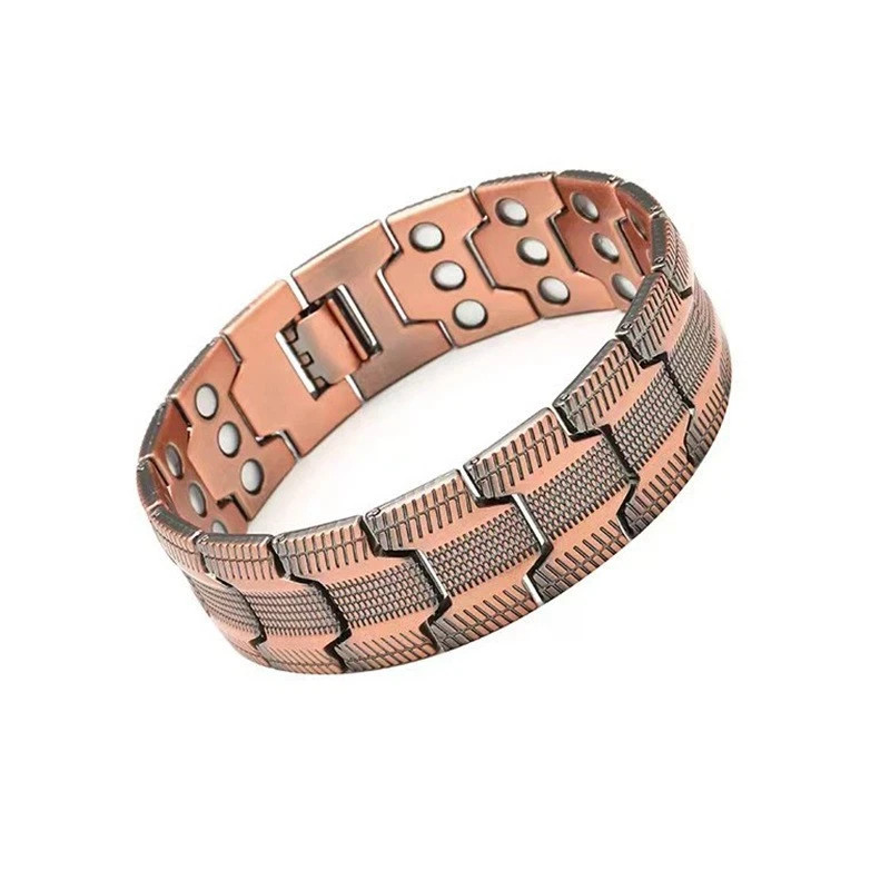 Three-Row Ultra Magnetic Copper Bracelet Therapy Arthritis Pain Relief Men Gift