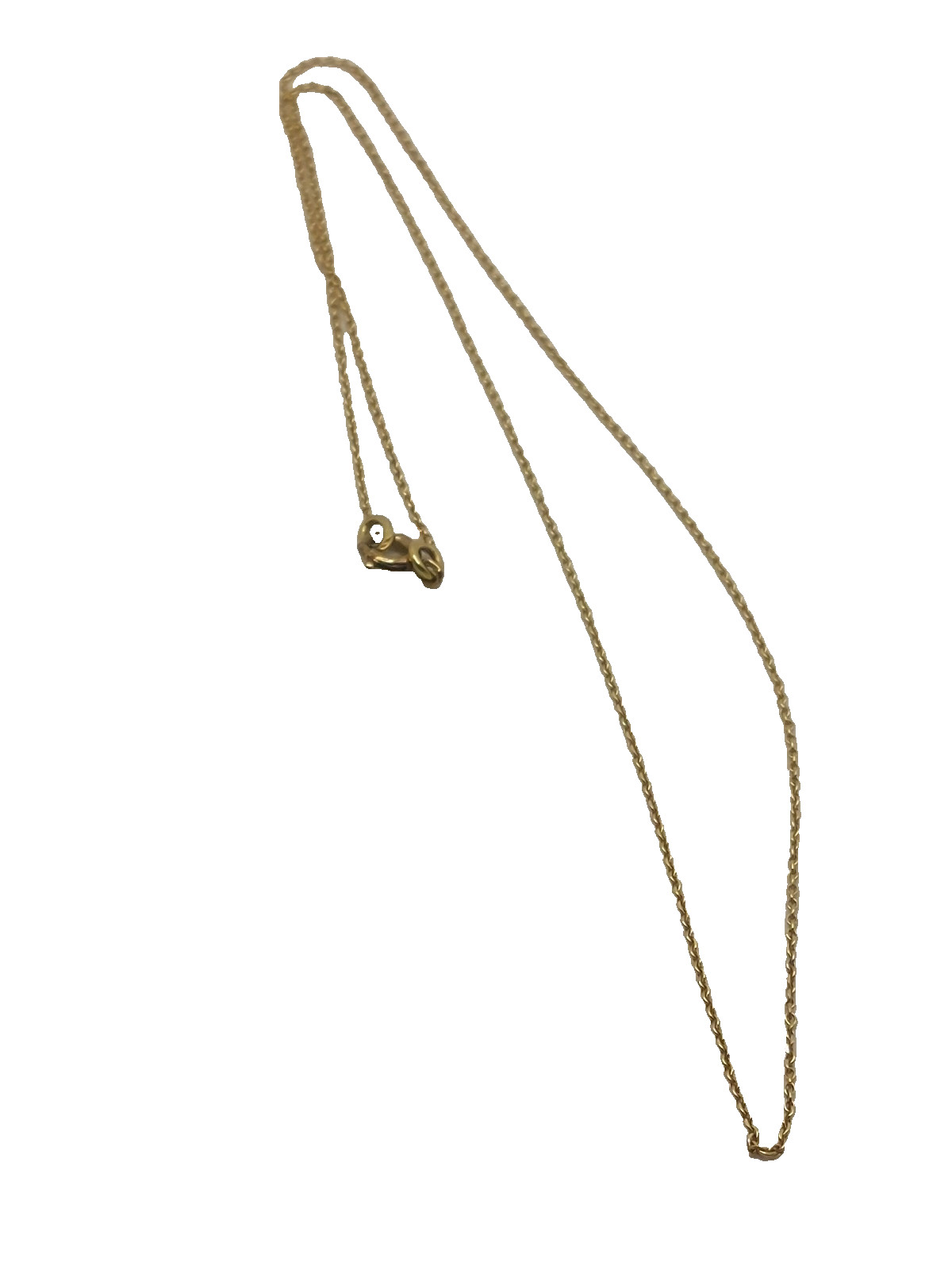 18k Solid Yellow Gold 18″ Cable Link Chain 1mm 2.2g