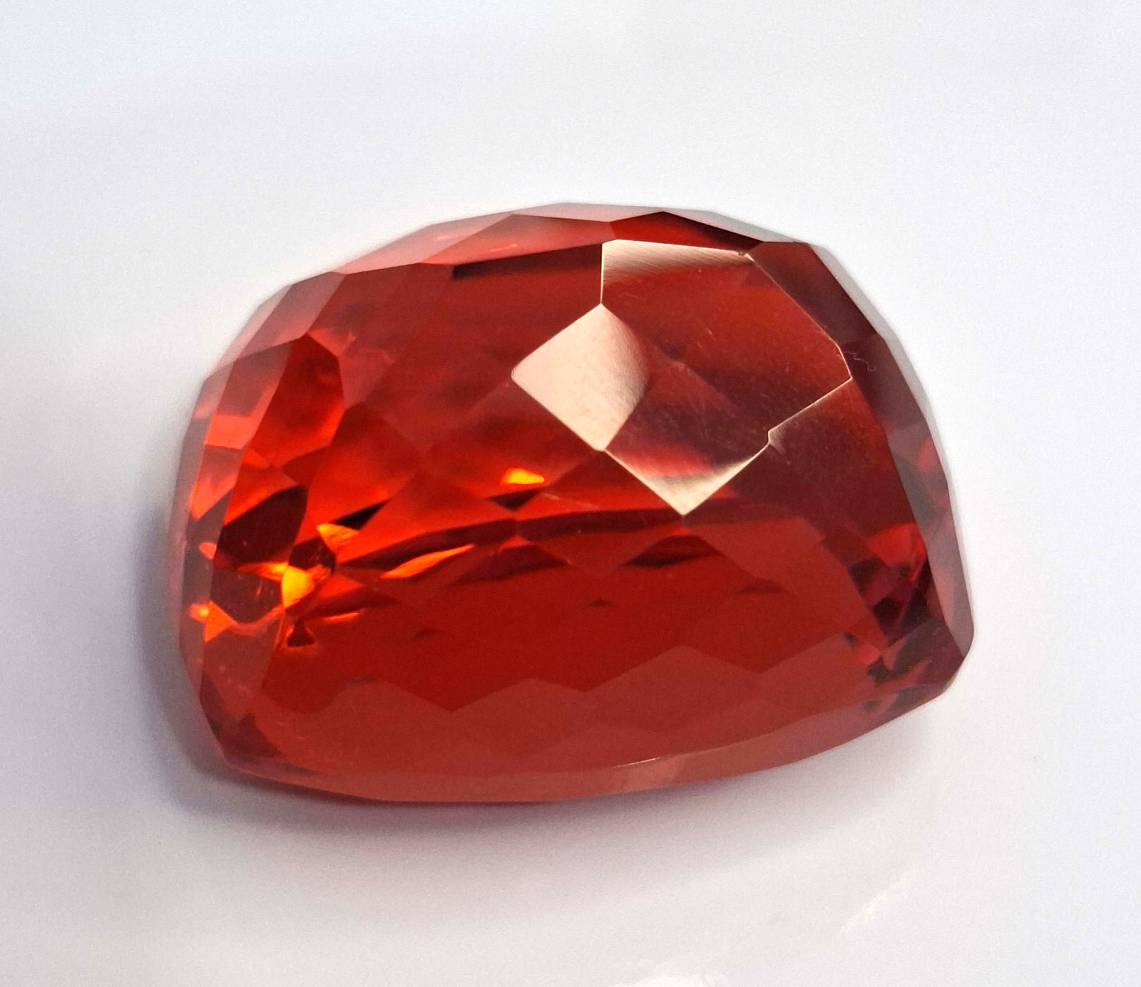 Mexican Fire Opal Cut Cushion Cut 126-128 Ct Loose Certified Gemstone SP1749