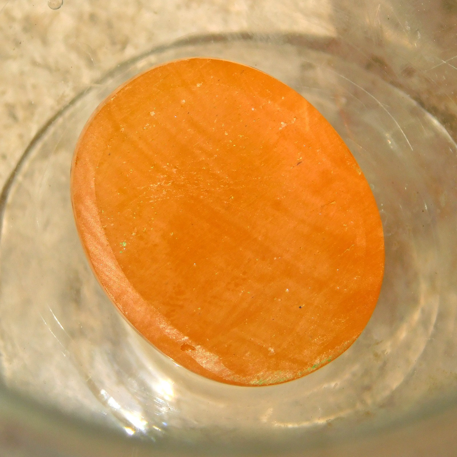 128.50 Cts Natural Orange Cats Eye Chrysoberyl Certified Sri Lankan Gemstone