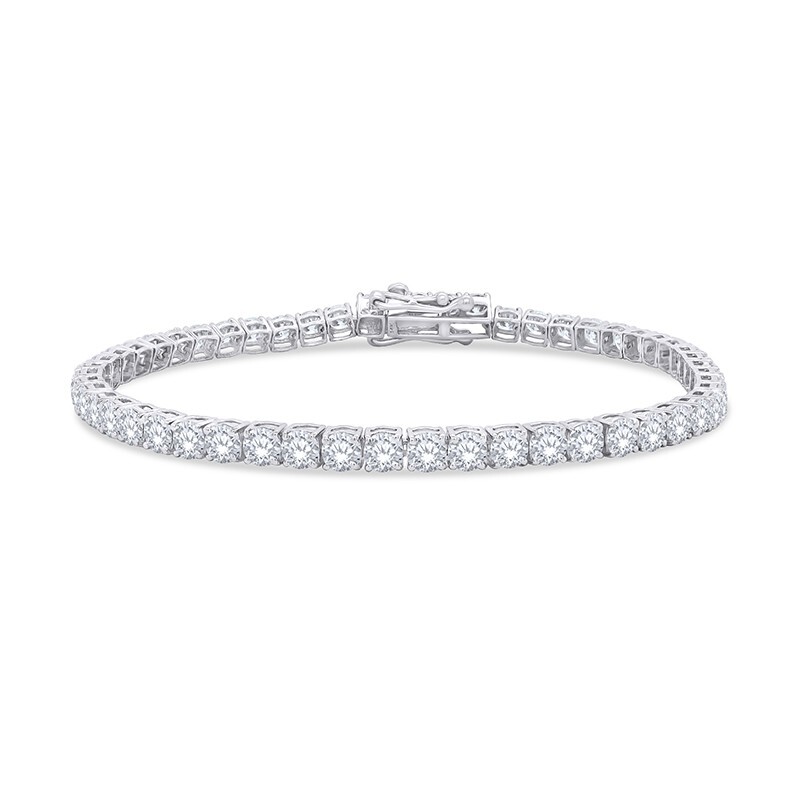 4.00 CT G/VS2 Round Cut Diamond Tennis Bracelet 14k White Gold Lab Grown
