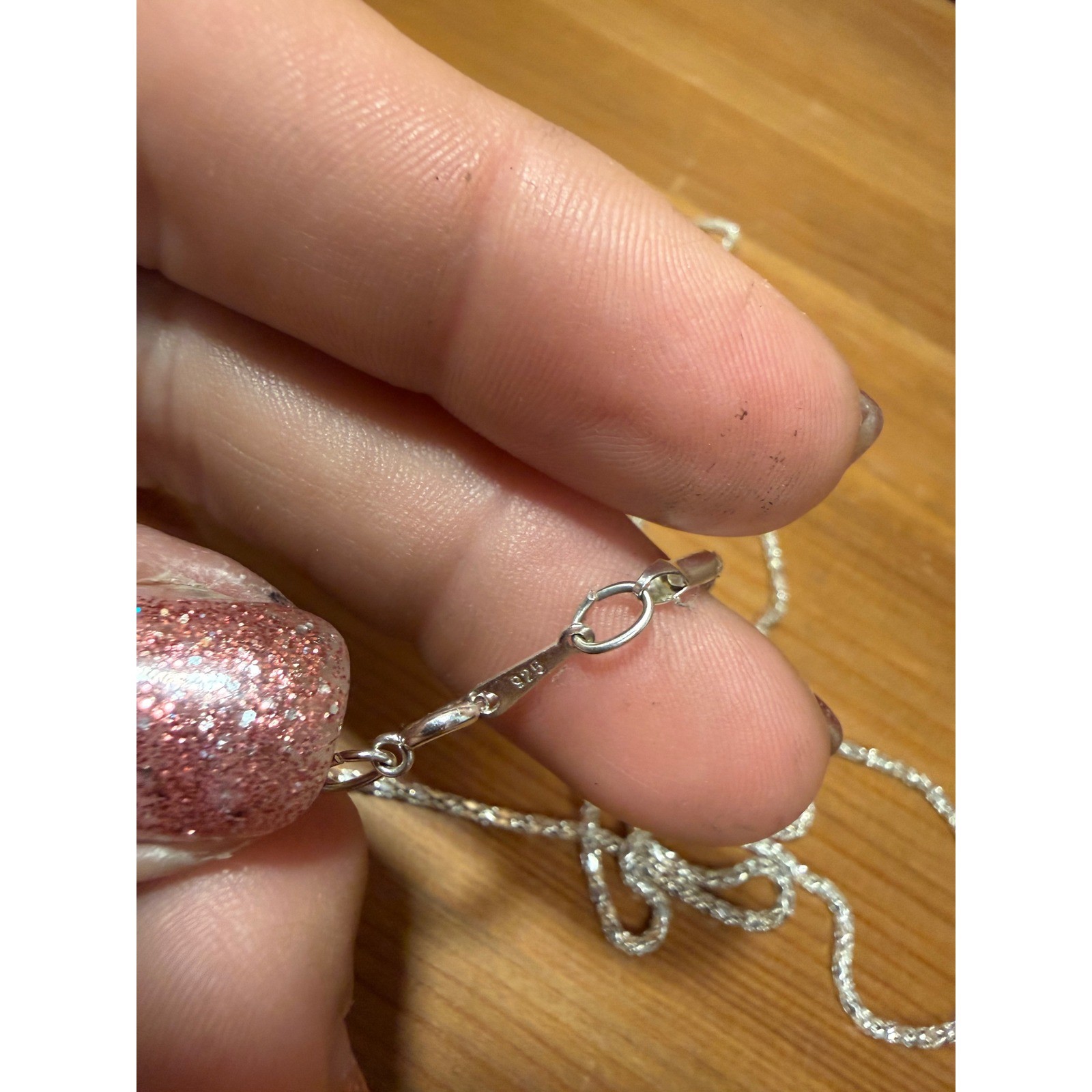 925 Sterling Silver Diamond Cut Snake Chain Necklace 36″ Long 4g Italy