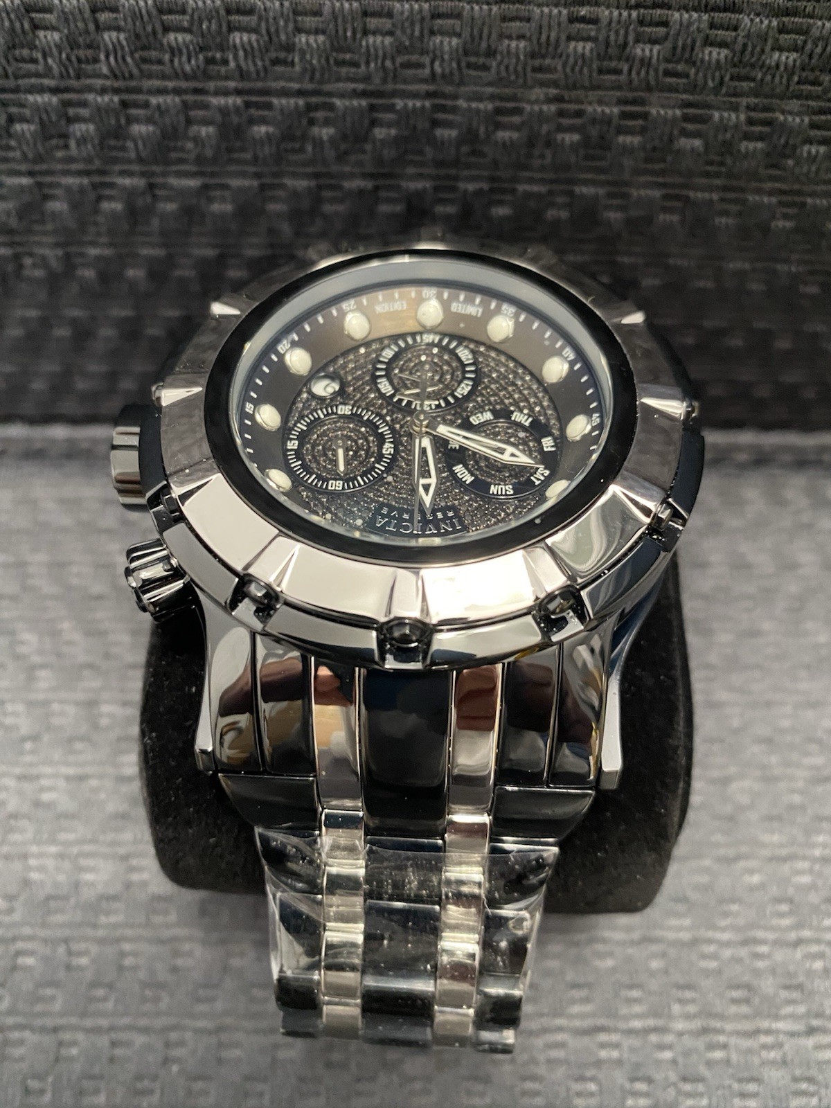Invicta Reserve 54mm S1 Rally 1.07 Carat Black Diamond Swiss Watch Model #32770