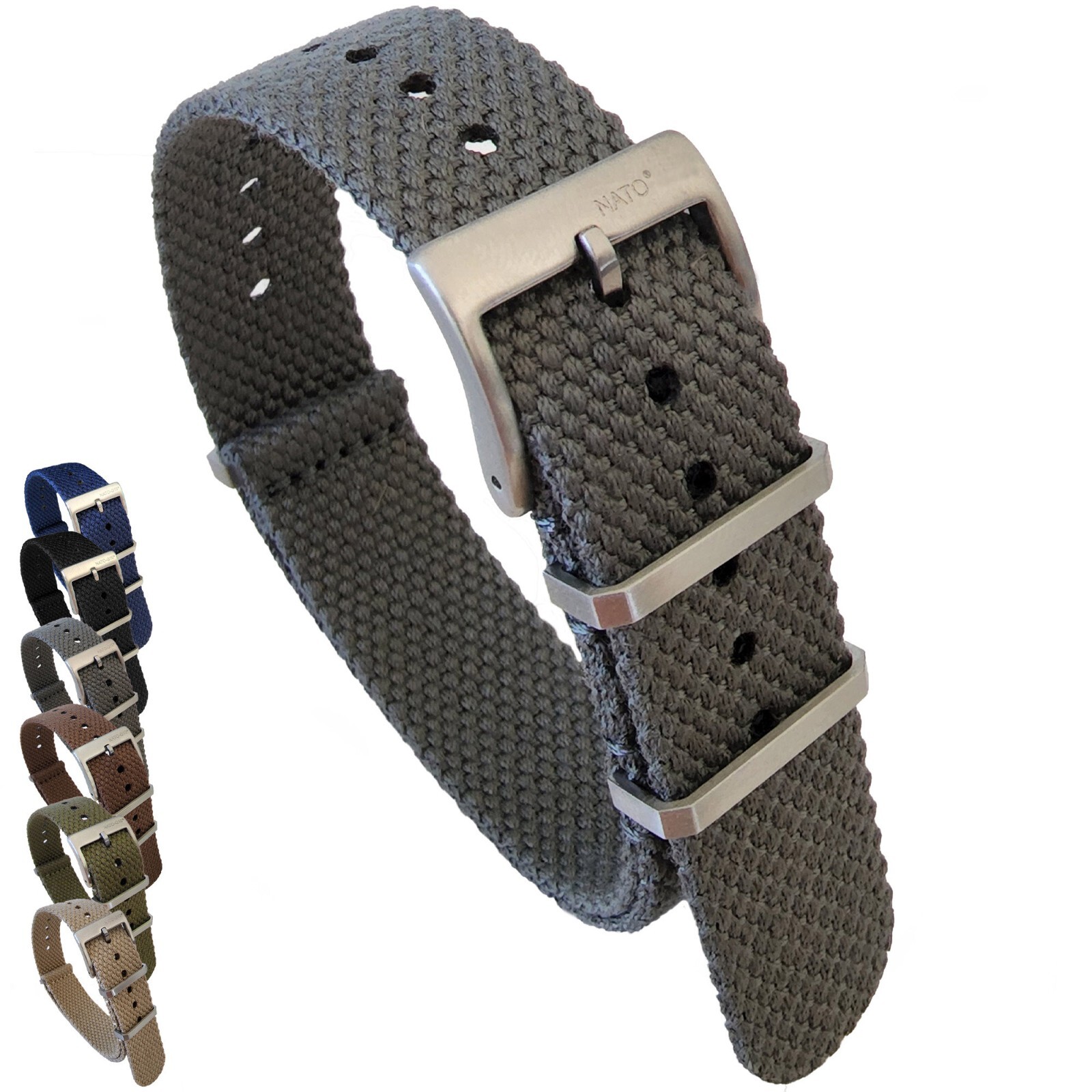 NATO® Hemp Eco Friendly Heavy Nylon Watch strap Breathable Ultra Soft Flexible
