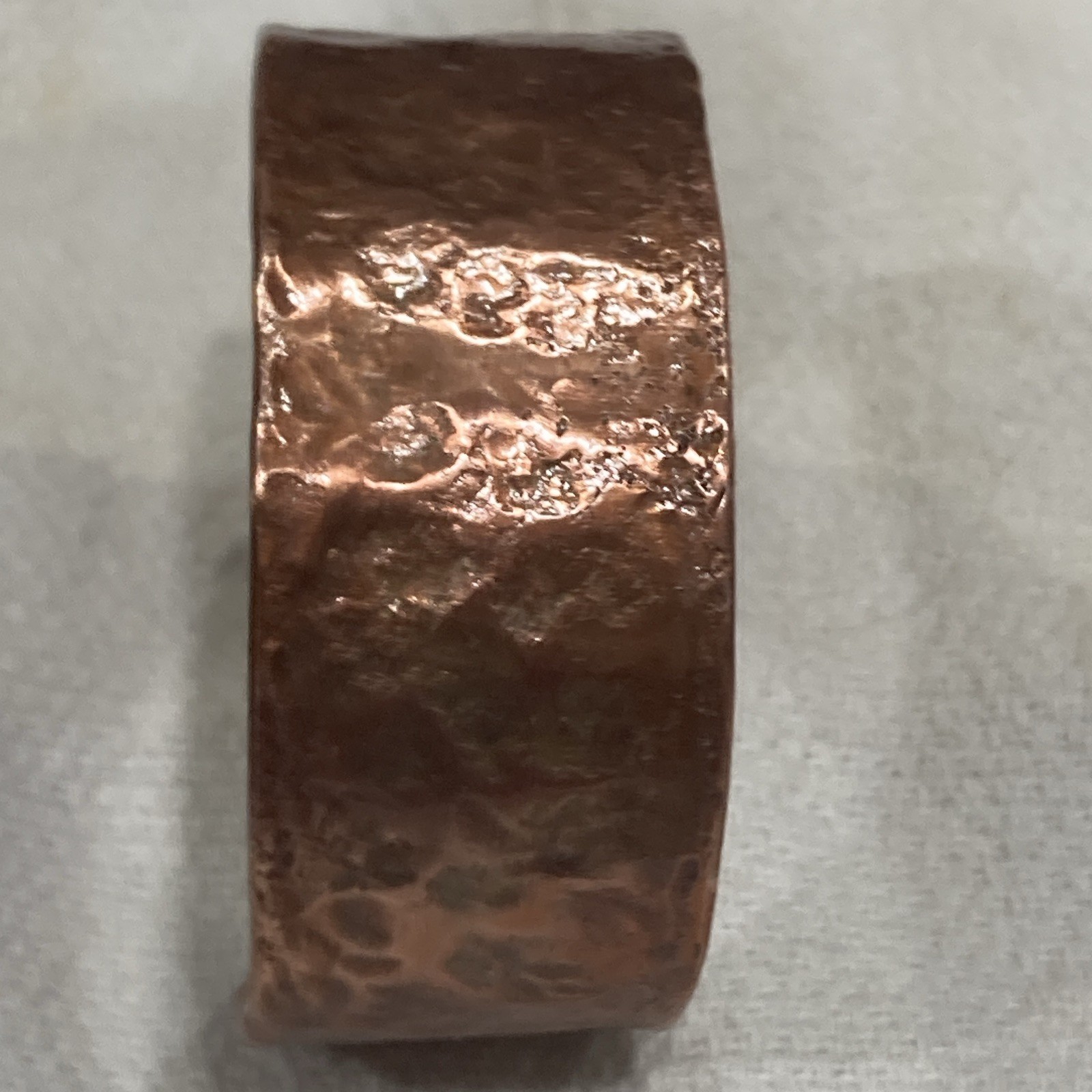 Hammered Copper Open Cuff Bracelet, 1.52 oz. 💯 % Copper size 6 to 6 1/4