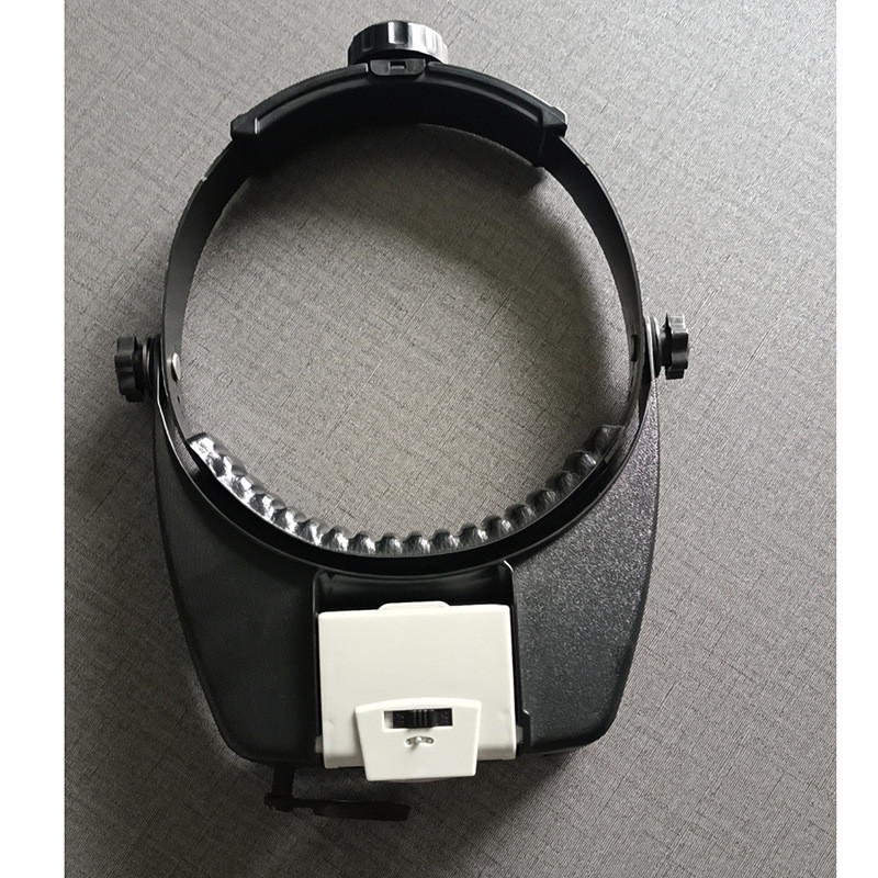 LED Jewelers Headband Magnifier Illuminated Visor Magnifying Glasses Loupe