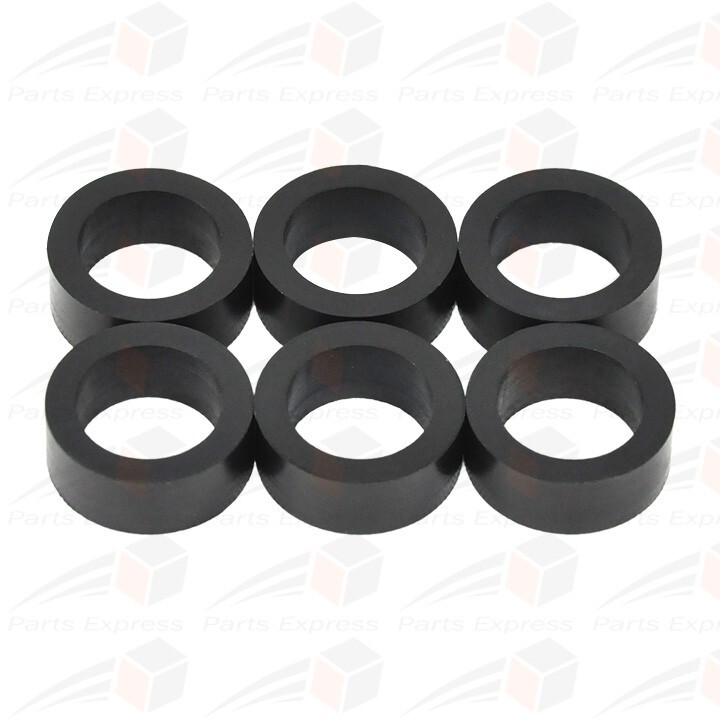 [6-PK] Steamer Rubber Washer Gaskets Parts for 5/8″ OD Boiler Sight Gauge Glass