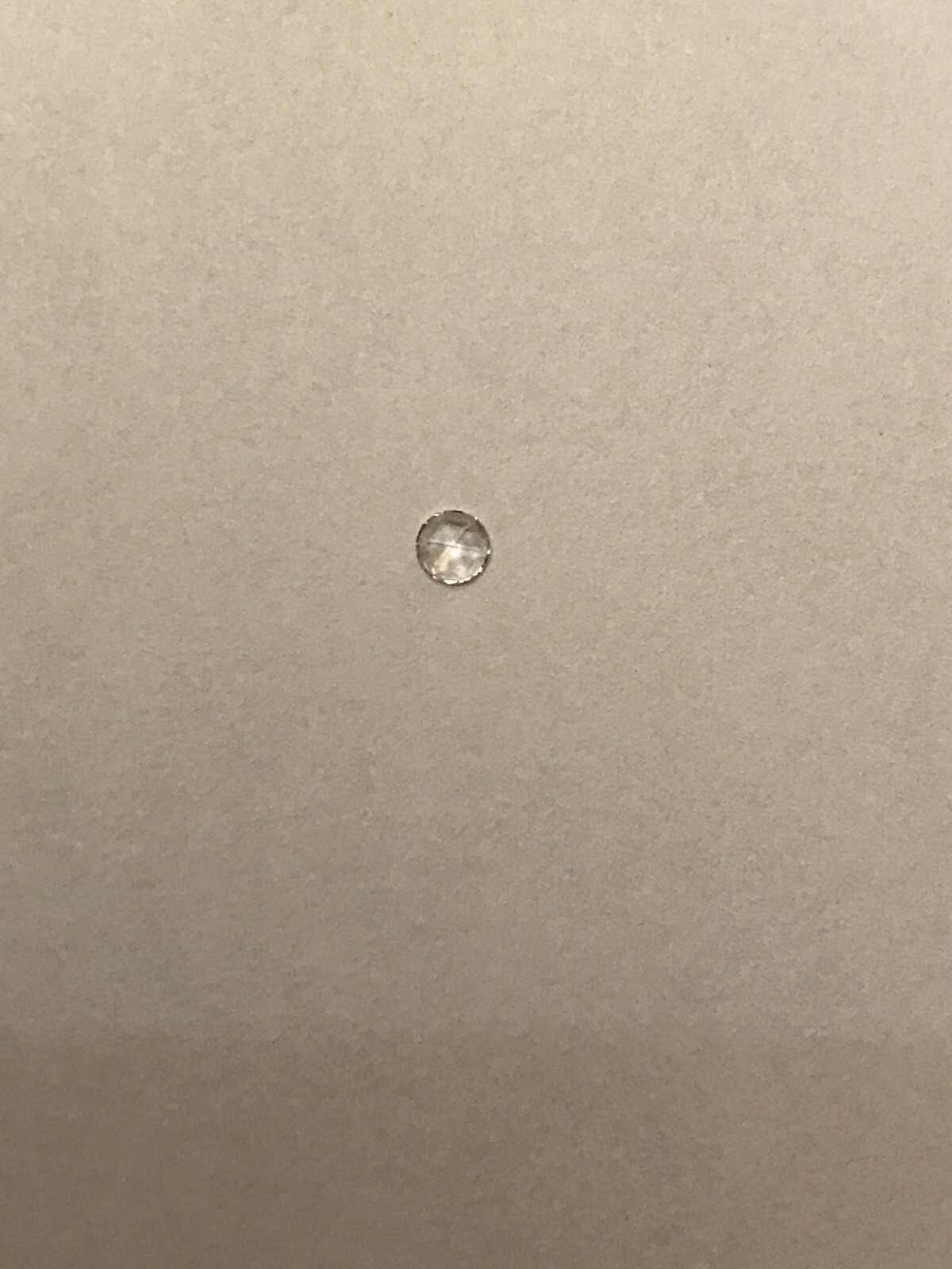 Rose Cut Diamond 2.50mm To 2.55mm VS Clarity G-H Color .04 Ct