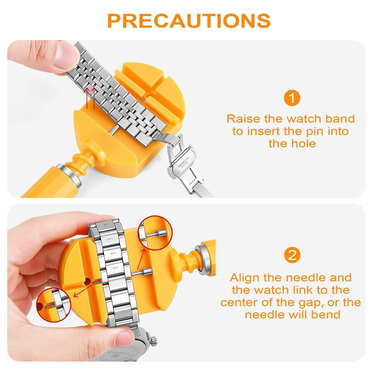 12 Pieces Watch Link Removal Kit, Watch Band Replacement Tool