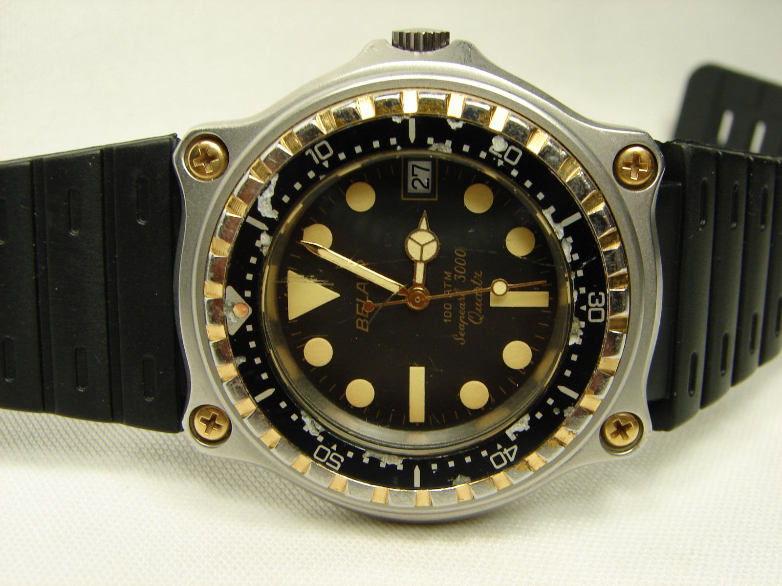 Vintage BELAIR Seapearl 3000 Swiss Quartz Sport Watch