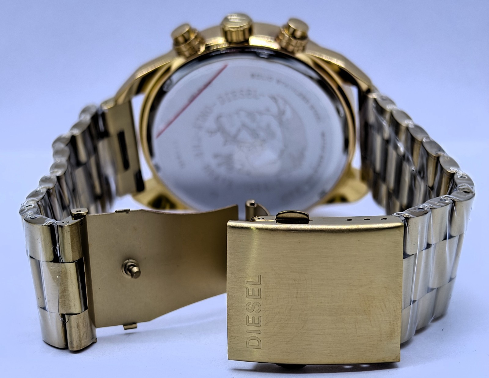 Diesel Spiked Chronograph Date Indicator Gold Dial Quartz Men’s Wrist Watch