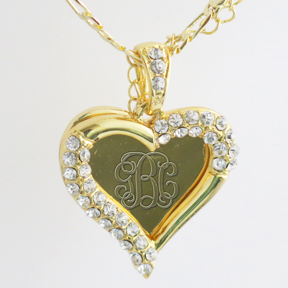 Personalized Monogram 18K Gold Plated Name Necklace