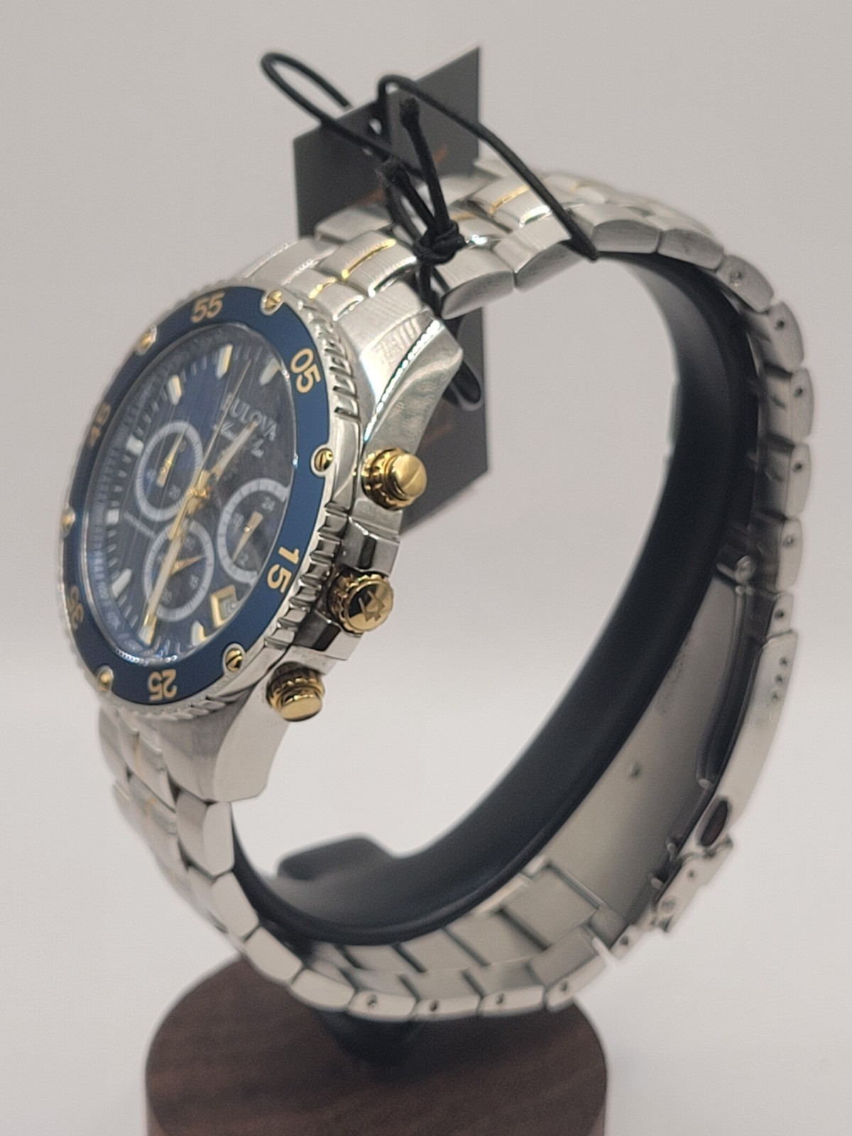 Bulova Men’s Watch Marine Star Blue Dial Two Tone Stainless Steel 44mm – 98B400